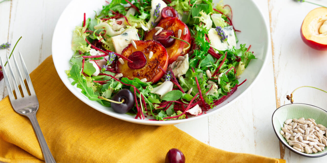 Sommersalat mit Nektarinen