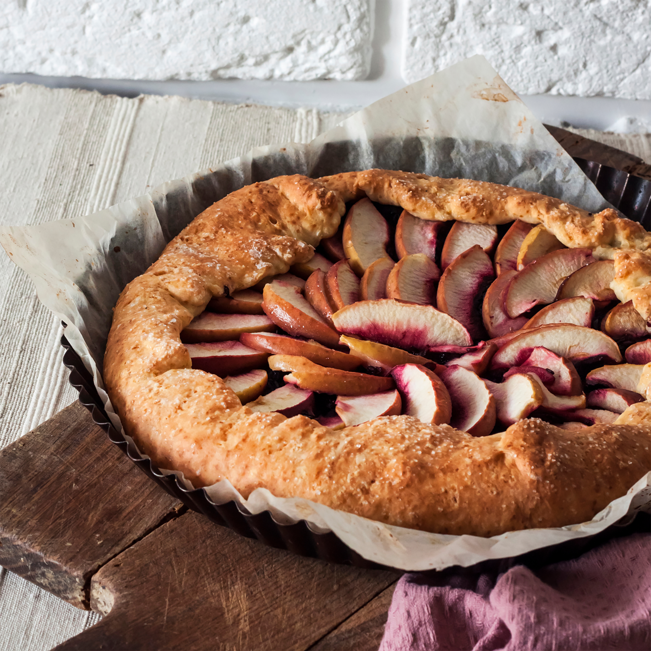 Apfel-Galette mit Holler Röster