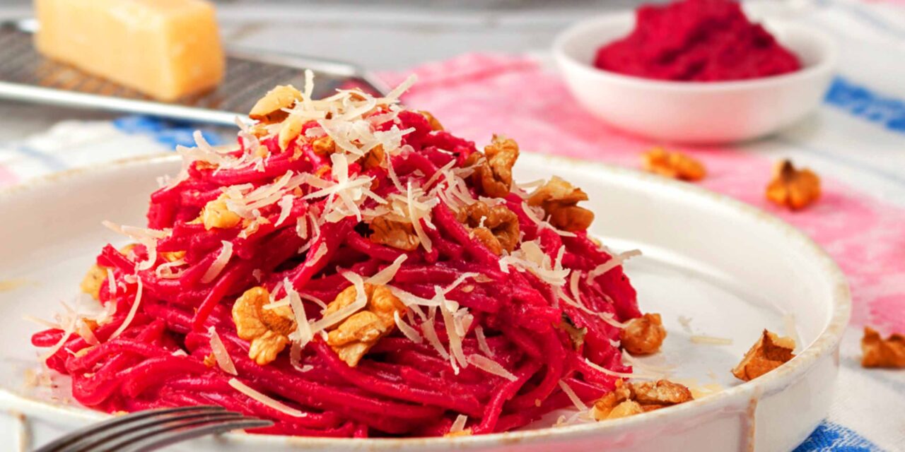 Rote Rüben Spagetti